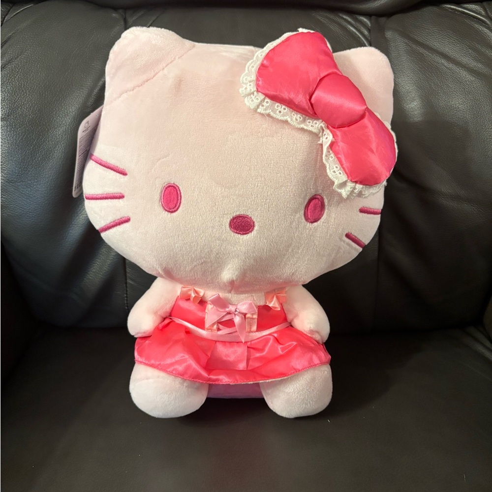 Hello Kitty Pink and White Stuffed Animal